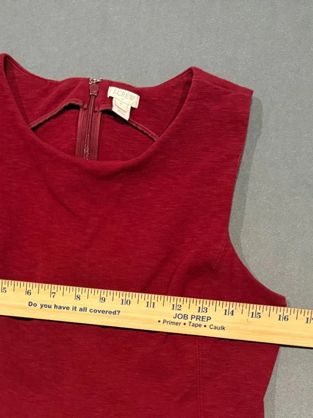 J.Crew Women’s Medium Red Cotton Fit & Flare A-Line Sleeveless Dress